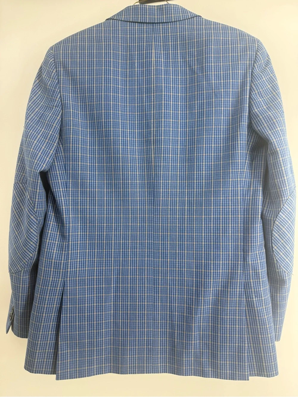 Boys Light Blue Plaid Blazer SZ 17 R By The Princeton Boys Collection